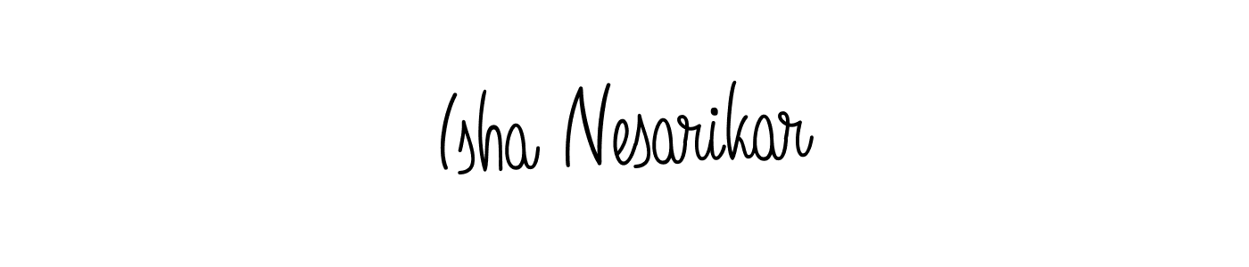 Similarly Angelique-Rose-font-FFP is the best handwritten signature design. Signature creator online .You can use it as an online autograph creator for name Isha Nesarikar. Isha Nesarikar signature style 5 images and pictures png