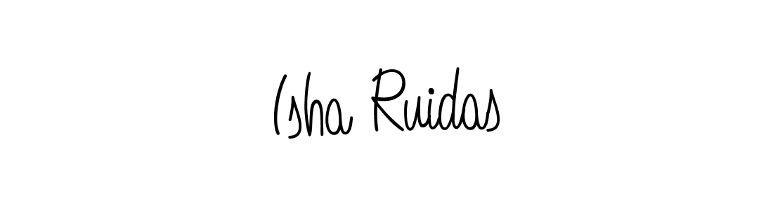 The best way (Angelique-Rose-font-FFP) to make a short signature is to pick only two or three words in your name. The name Isha Ruidas include a total of six letters. For converting this name. Isha Ruidas signature style 5 images and pictures png