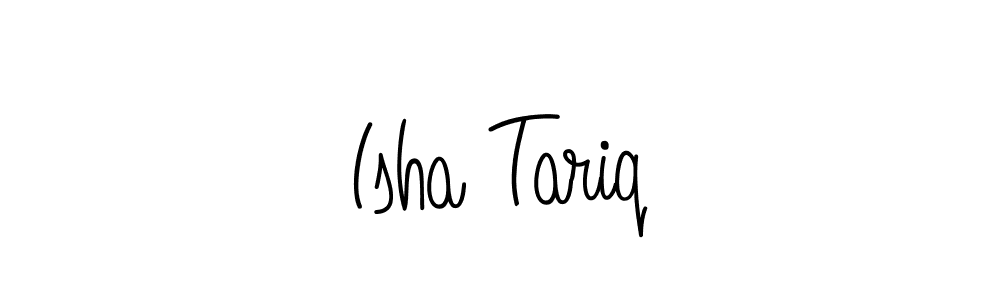 Angelique-Rose-font-FFP is a professional signature style that is perfect for those who want to add a touch of class to their signature. It is also a great choice for those who want to make their signature more unique. Get Isha Tariq name to fancy signature for free. Isha Tariq signature style 5 images and pictures png