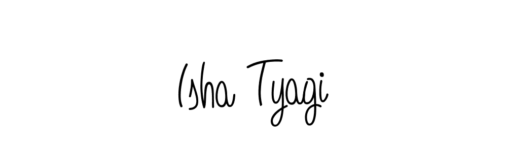 Also we have Isha Tyagi name is the best signature style. Create professional handwritten signature collection using Angelique-Rose-font-FFP autograph style. Isha Tyagi signature style 5 images and pictures png