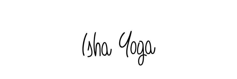 How to make Isha Yoga name signature. Use Angelique-Rose-font-FFP style for creating short signs online. This is the latest handwritten sign. Isha Yoga signature style 5 images and pictures png