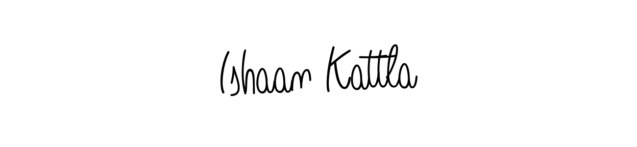 Design your own signature with our free online signature maker. With this signature software, you can create a handwritten (Angelique-Rose-font-FFP) signature for name Ishaan Kattla. Ishaan Kattla signature style 5 images and pictures png