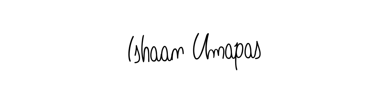 How to make Ishaan Umapas signature? Angelique-Rose-font-FFP is a professional autograph style. Create handwritten signature for Ishaan Umapas name. Ishaan Umapas signature style 5 images and pictures png