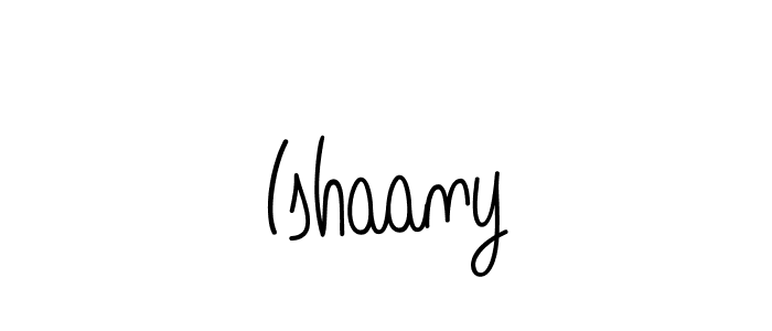 Use a signature maker to create a handwritten signature online. With this signature software, you can design (Angelique-Rose-font-FFP) your own signature for name Ishaany. Ishaany signature style 5 images and pictures png