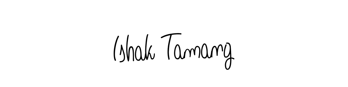 This is the best signature style for the Ishak Tamang name. Also you like these signature font (Angelique-Rose-font-FFP). Mix name signature. Ishak Tamang signature style 5 images and pictures png