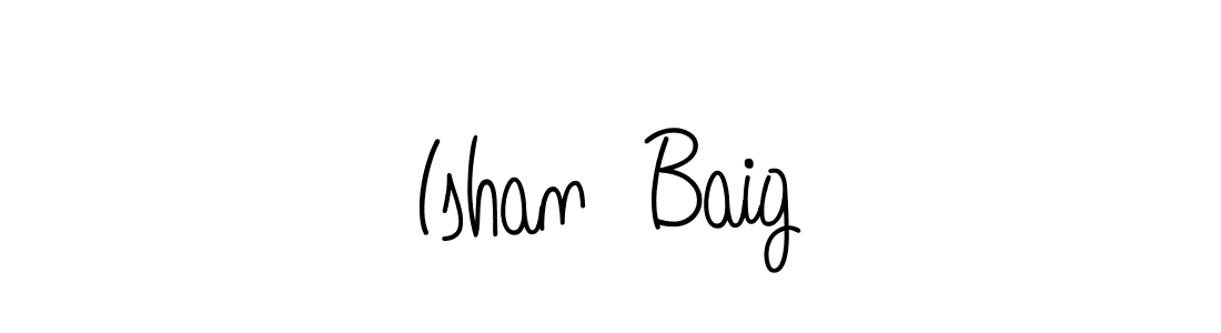 How to make Ishan  Baig signature? Angelique-Rose-font-FFP is a professional autograph style. Create handwritten signature for Ishan  Baig name. Ishan  Baig signature style 5 images and pictures png