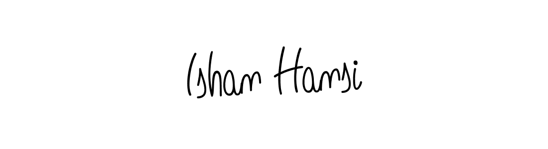 Ishan Hansi stylish signature style. Best Handwritten Sign (Angelique-Rose-font-FFP) for my name. Handwritten Signature Collection Ideas for my name Ishan Hansi. Ishan Hansi signature style 5 images and pictures png