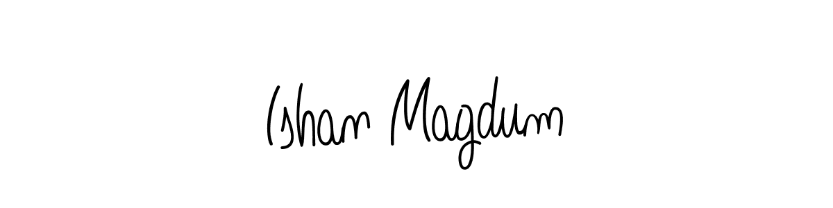 if you are searching for the best signature style for your name Ishan Magdum. so please give up your signature search. here we have designed multiple signature styles  using Angelique-Rose-font-FFP. Ishan Magdum signature style 5 images and pictures png