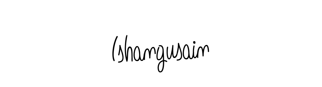 if you are searching for the best signature style for your name Ishangusain. so please give up your signature search. here we have designed multiple signature styles  using Angelique-Rose-font-FFP. Ishangusain signature style 5 images and pictures png