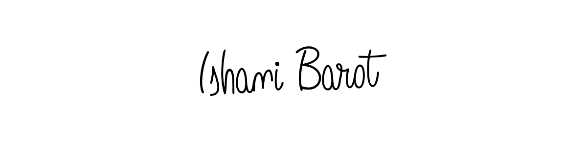 Angelique-Rose-font-FFP is a professional signature style that is perfect for those who want to add a touch of class to their signature. It is also a great choice for those who want to make their signature more unique. Get Ishani Barot name to fancy signature for free. Ishani Barot signature style 5 images and pictures png