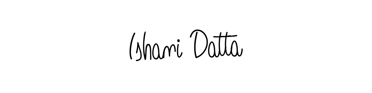 Ishani Datta stylish signature style. Best Handwritten Sign (Angelique-Rose-font-FFP) for my name. Handwritten Signature Collection Ideas for my name Ishani Datta. Ishani Datta signature style 5 images and pictures png