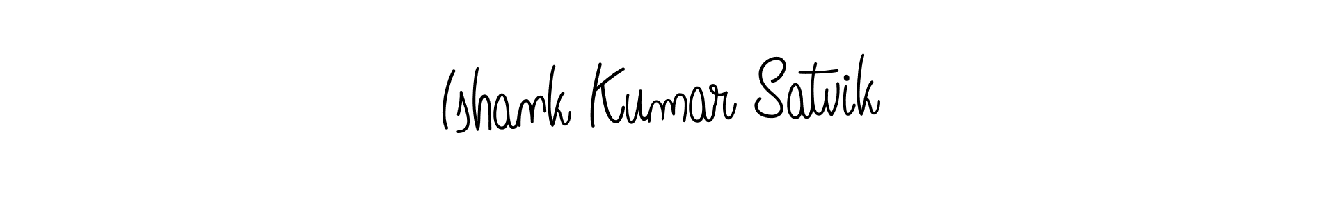 How to make Ishank Kumar Satvik name signature. Use Angelique-Rose-font-FFP style for creating short signs online. This is the latest handwritten sign. Ishank Kumar Satvik signature style 5 images and pictures png