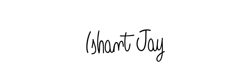 Ishant Jay stylish signature style. Best Handwritten Sign (Angelique-Rose-font-FFP) for my name. Handwritten Signature Collection Ideas for my name Ishant Jay. Ishant Jay signature style 5 images and pictures png