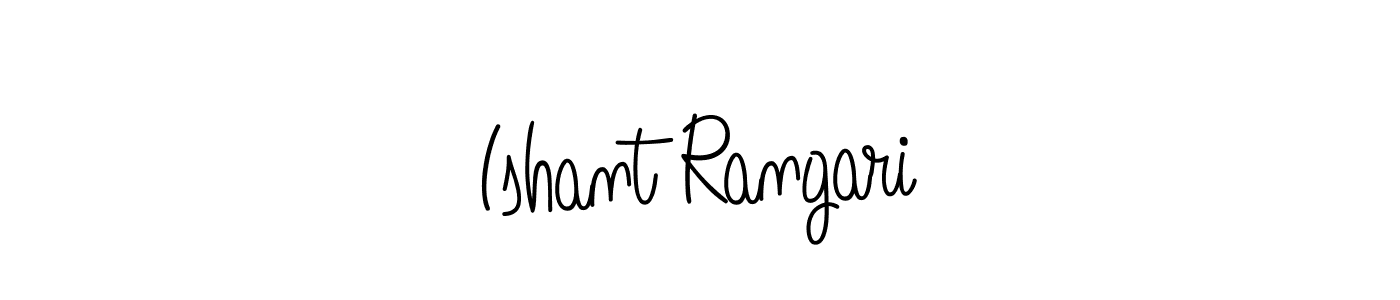 How to make Ishant Rangari name signature. Use Angelique-Rose-font-FFP style for creating short signs online. This is the latest handwritten sign. Ishant Rangari signature style 5 images and pictures png