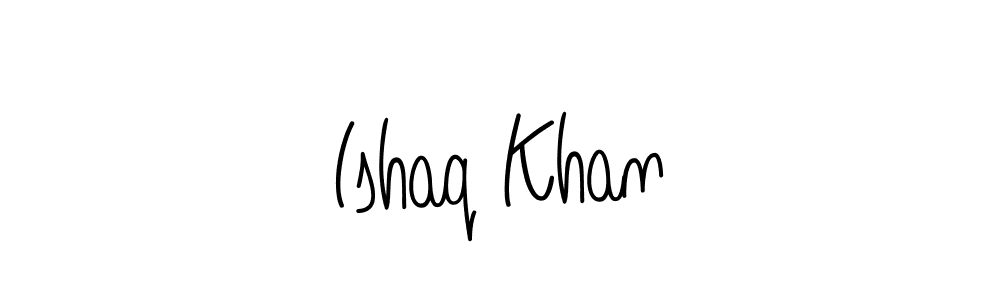 Design your own signature with our free online signature maker. With this signature software, you can create a handwritten (Angelique-Rose-font-FFP) signature for name Ishaq Khan. Ishaq Khan signature style 5 images and pictures png