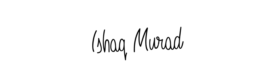 The best way (Angelique-Rose-font-FFP) to make a short signature is to pick only two or three words in your name. The name Ishaq Murad include a total of six letters. For converting this name. Ishaq Murad signature style 5 images and pictures png