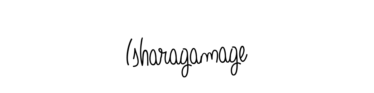 Use a signature maker to create a handwritten signature online. With this signature software, you can design (Angelique-Rose-font-FFP) your own signature for name Isharagamage. Isharagamage signature style 5 images and pictures png