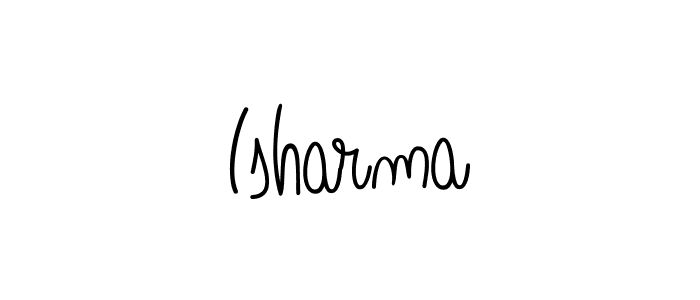 How to make Isharma name signature. Use Angelique-Rose-font-FFP style for creating short signs online. This is the latest handwritten sign. Isharma signature style 5 images and pictures png