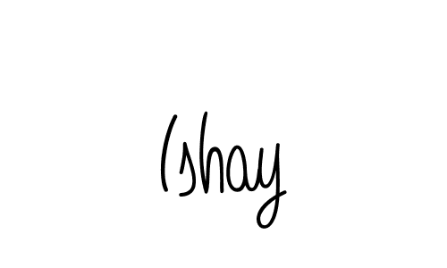 You should practise on your own different ways (Angelique-Rose-font-FFP) to write your name (Ishay) in signature. don't let someone else do it for you. Ishay signature style 5 images and pictures png