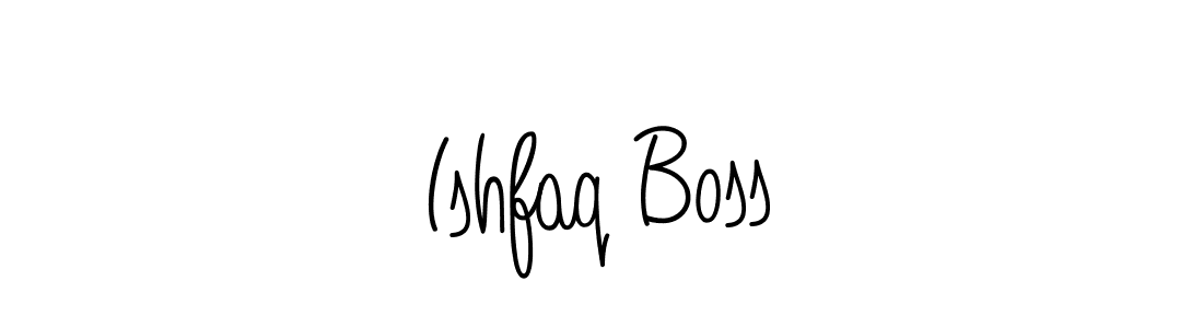 Ishfaq Boss stylish signature style. Best Handwritten Sign (Angelique-Rose-font-FFP) for my name. Handwritten Signature Collection Ideas for my name Ishfaq Boss. Ishfaq Boss signature style 5 images and pictures png