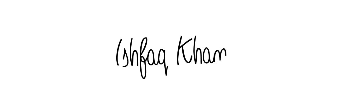 Use a signature maker to create a handwritten signature online. With this signature software, you can design (Angelique-Rose-font-FFP) your own signature for name Ishfaq Khan. Ishfaq Khan signature style 5 images and pictures png