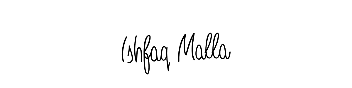 Ishfaq Malla stylish signature style. Best Handwritten Sign (Angelique-Rose-font-FFP) for my name. Handwritten Signature Collection Ideas for my name Ishfaq Malla. Ishfaq Malla signature style 5 images and pictures png