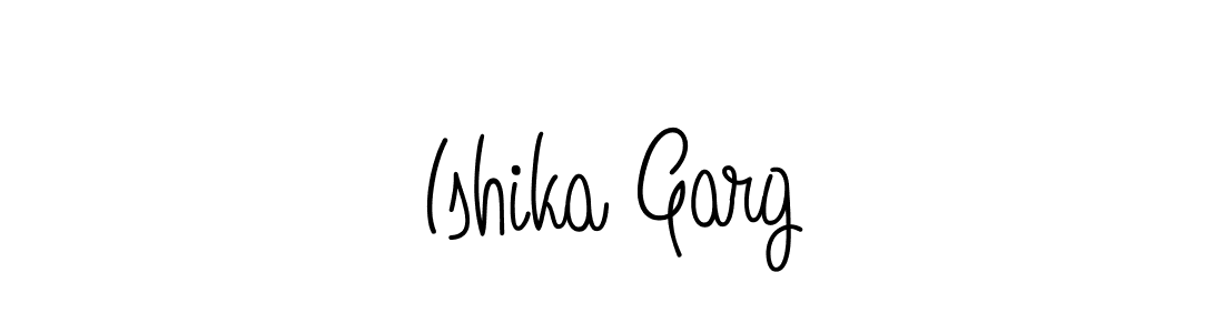 Ishika Garg stylish signature style. Best Handwritten Sign (Angelique-Rose-font-FFP) for my name. Handwritten Signature Collection Ideas for my name Ishika Garg. Ishika Garg signature style 5 images and pictures png