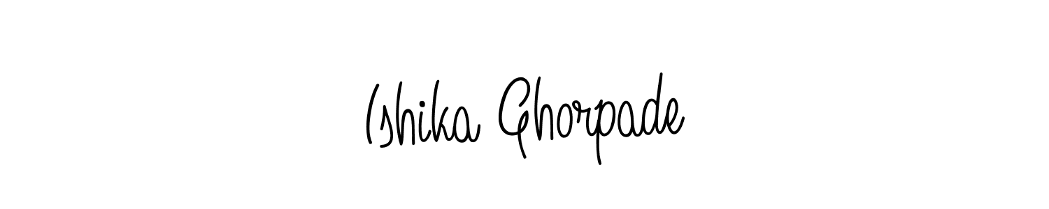 Here are the top 10 professional signature styles for the name Ishika Ghorpade. These are the best autograph styles you can use for your name. Ishika Ghorpade signature style 5 images and pictures png