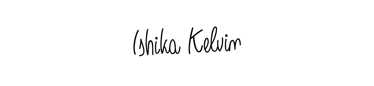 The best way (Angelique-Rose-font-FFP) to make a short signature is to pick only two or three words in your name. The name Ishika Kelvin include a total of six letters. For converting this name. Ishika Kelvin signature style 5 images and pictures png