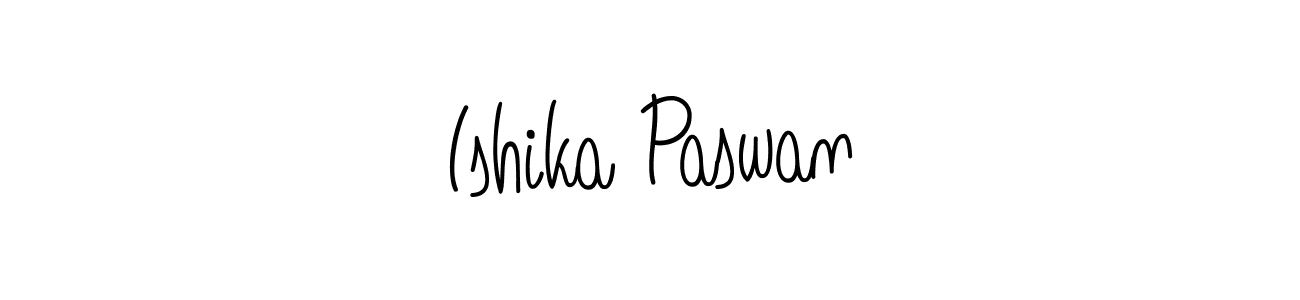 How to make Ishika Paswan signature? Angelique-Rose-font-FFP is a professional autograph style. Create handwritten signature for Ishika Paswan name. Ishika Paswan signature style 5 images and pictures png