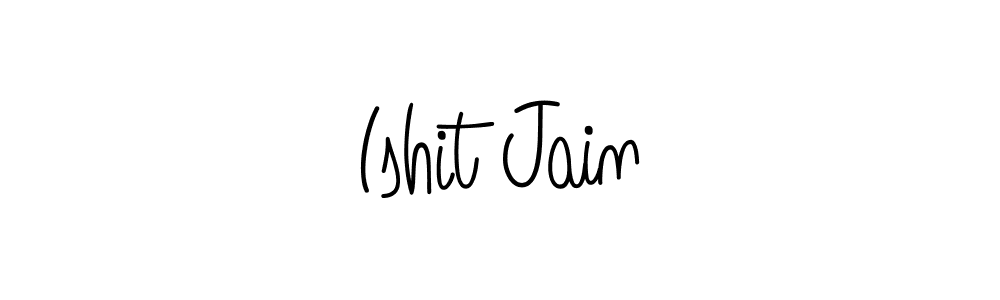 Make a beautiful signature design for name Ishit Jain. With this signature (Angelique-Rose-font-FFP) style, you can create a handwritten signature for free. Ishit Jain signature style 5 images and pictures png