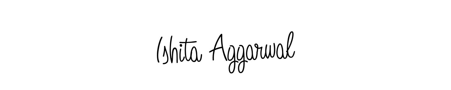 How to make Ishita Aggarwal signature? Angelique-Rose-font-FFP is a professional autograph style. Create handwritten signature for Ishita Aggarwal name. Ishita Aggarwal signature style 5 images and pictures png