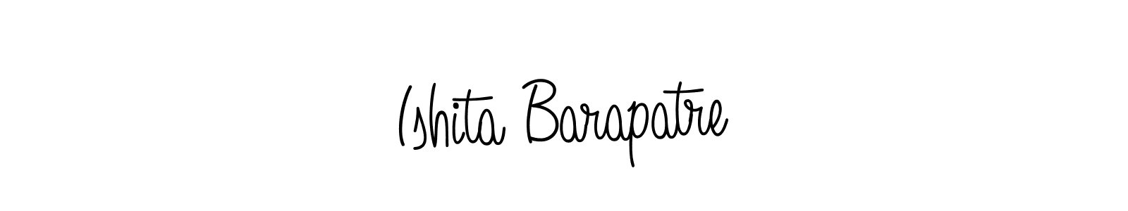 if you are searching for the best signature style for your name Ishita Barapatre. so please give up your signature search. here we have designed multiple signature styles  using Angelique-Rose-font-FFP. Ishita Barapatre signature style 5 images and pictures png