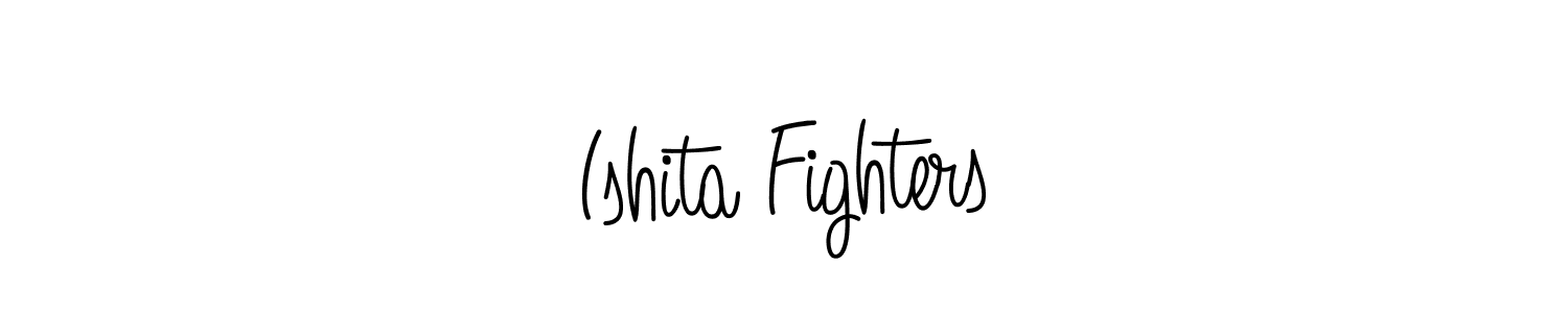 Create a beautiful signature design for name Ishita Fighters. With this signature (Angelique-Rose-font-FFP) fonts, you can make a handwritten signature for free. Ishita Fighters signature style 5 images and pictures png