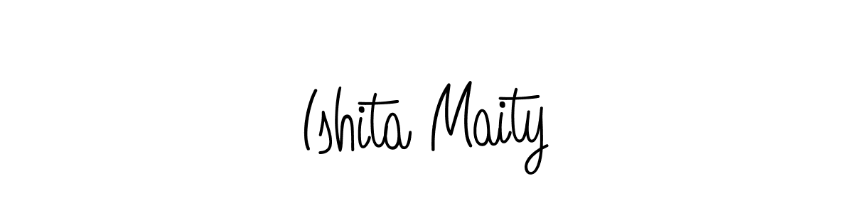 Make a beautiful signature design for name Ishita Maity. With this signature (Angelique-Rose-font-FFP) style, you can create a handwritten signature for free. Ishita Maity signature style 5 images and pictures png