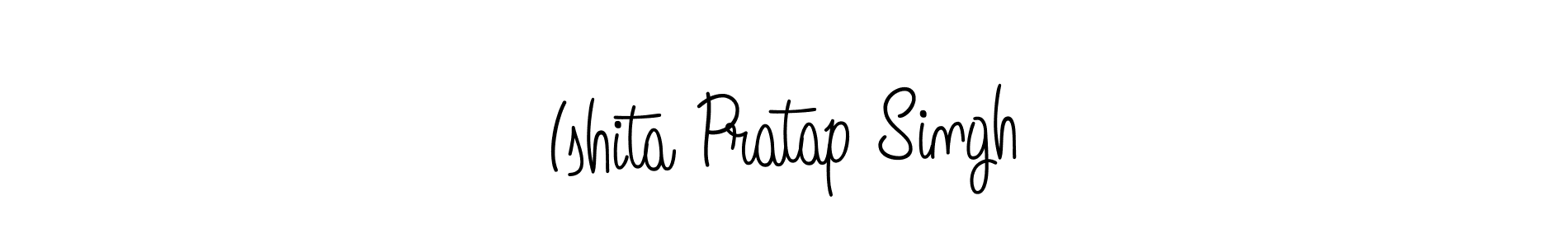 Use a signature maker to create a handwritten signature online. With this signature software, you can design (Angelique-Rose-font-FFP) your own signature for name Ishita Pratap Singh. Ishita Pratap Singh signature style 5 images and pictures png