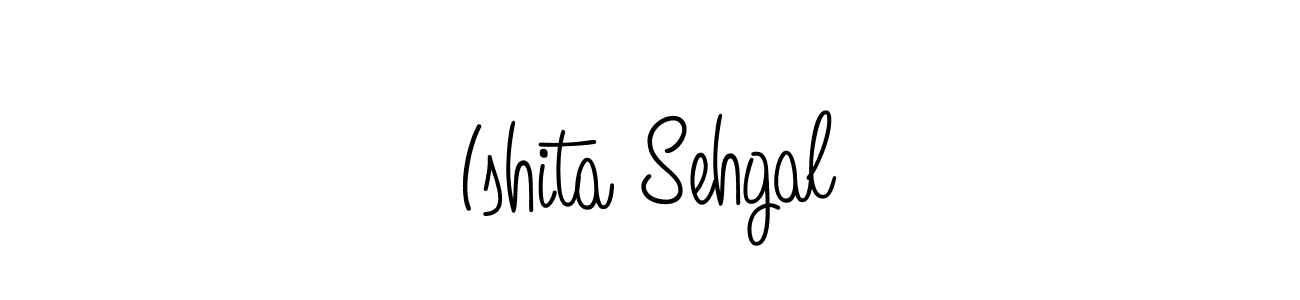 Use a signature maker to create a handwritten signature online. With this signature software, you can design (Angelique-Rose-font-FFP) your own signature for name Ishita Sehgal. Ishita Sehgal signature style 5 images and pictures png