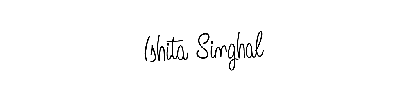 How to make Ishita Singhal signature? Angelique-Rose-font-FFP is a professional autograph style. Create handwritten signature for Ishita Singhal name. Ishita Singhal signature style 5 images and pictures png
