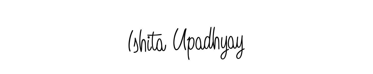 Design your own signature with our free online signature maker. With this signature software, you can create a handwritten (Angelique-Rose-font-FFP) signature for name Ishita Upadhyay. Ishita Upadhyay signature style 5 images and pictures png