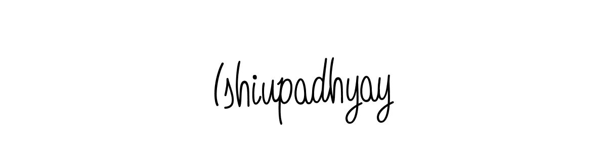 You should practise on your own different ways (Angelique-Rose-font-FFP) to write your name (Ishiupadhyay) in signature. don't let someone else do it for you. Ishiupadhyay signature style 5 images and pictures png