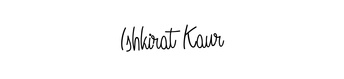 It looks lik you need a new signature style for name Ishkirat Kaur. Design unique handwritten (Angelique-Rose-font-FFP) signature with our free signature maker in just a few clicks. Ishkirat Kaur signature style 5 images and pictures png