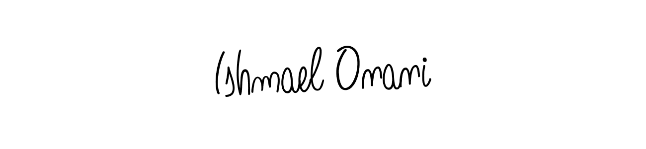 Design your own signature with our free online signature maker. With this signature software, you can create a handwritten (Angelique-Rose-font-FFP) signature for name Ishmael Onani. Ishmael Onani signature style 5 images and pictures png