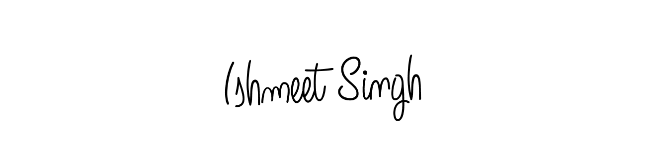 How to make Ishmeet Singh name signature. Use Angelique-Rose-font-FFP style for creating short signs online. This is the latest handwritten sign. Ishmeet Singh signature style 5 images and pictures png