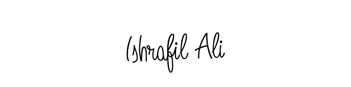 Design your own signature with our free online signature maker. With this signature software, you can create a handwritten (Angelique-Rose-font-FFP) signature for name Ishrafil Ali. Ishrafil Ali signature style 5 images and pictures png