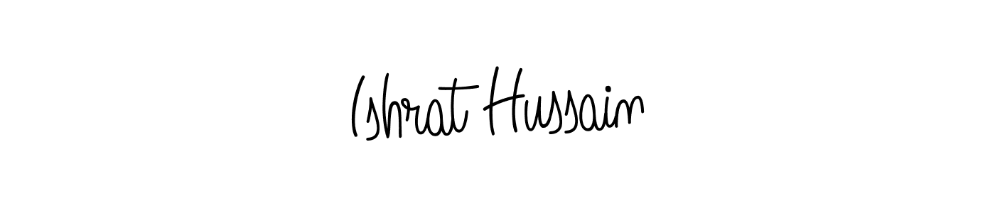 How to make Ishrat Hussain name signature. Use Angelique-Rose-font-FFP style for creating short signs online. This is the latest handwritten sign. Ishrat Hussain signature style 5 images and pictures png