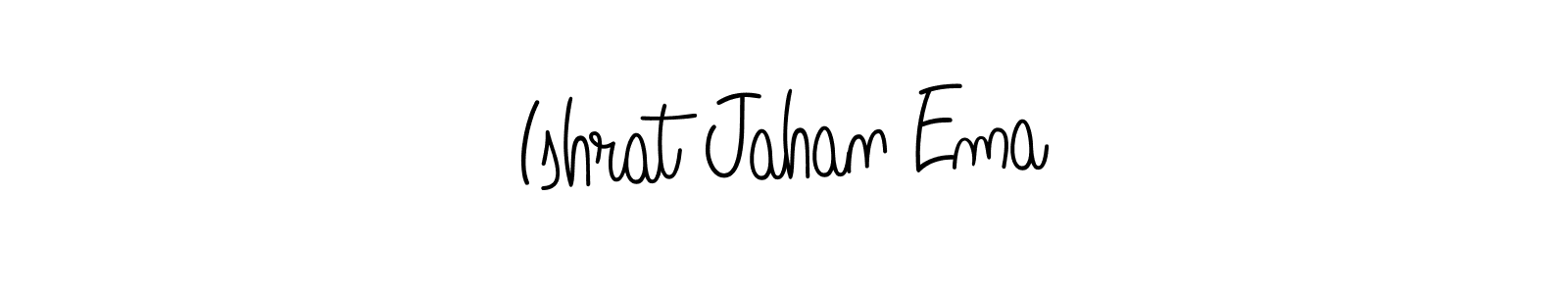 Also You can easily find your signature by using the search form. We will create Ishrat Jahan Ema name handwritten signature images for you free of cost using Angelique-Rose-font-FFP sign style. Ishrat Jahan Ema signature style 5 images and pictures png