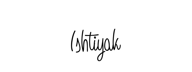 How to make Ishtiyak name signature. Use Angelique-Rose-font-FFP style for creating short signs online. This is the latest handwritten sign. Ishtiyak signature style 5 images and pictures png