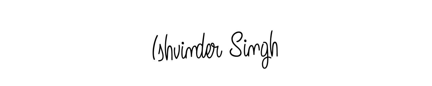 Ishvinder Singh stylish signature style. Best Handwritten Sign (Angelique-Rose-font-FFP) for my name. Handwritten Signature Collection Ideas for my name Ishvinder Singh. Ishvinder Singh signature style 5 images and pictures png