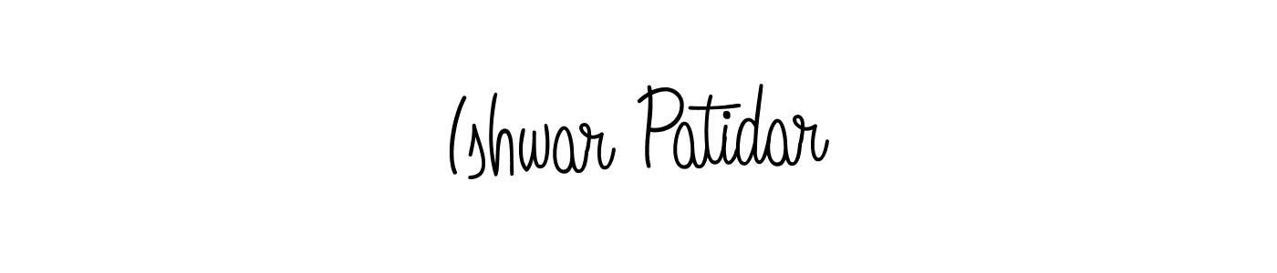 Make a beautiful signature design for name Ishwar Patidar. With this signature (Angelique-Rose-font-FFP) style, you can create a handwritten signature for free. Ishwar Patidar signature style 5 images and pictures png