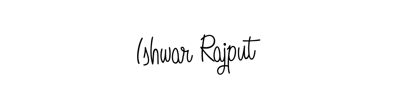 Make a beautiful signature design for name Ishwar Rajput. With this signature (Angelique-Rose-font-FFP) style, you can create a handwritten signature for free. Ishwar Rajput signature style 5 images and pictures png